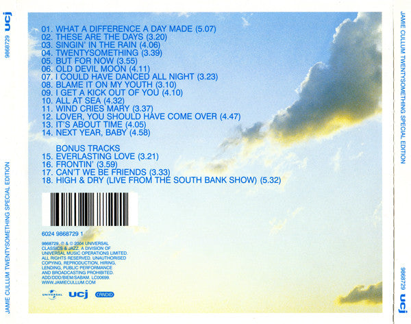 Jamie Cullum : Twentysomething (CD, Album, RE, RP, S/Edition)