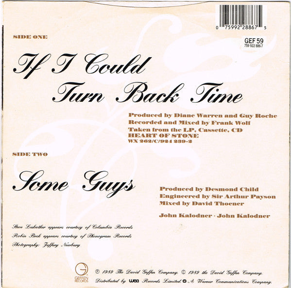 Cher : If I Could Turn Back Time (7", Single)