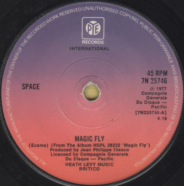 Space : Magic Fly (7", Sol)