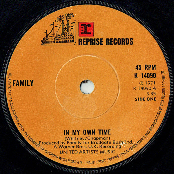 Family (6) : In My Own Time (7", Sol)