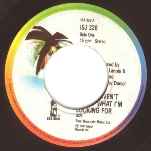 U2 : I Still Haven't Found What I'm Looking For (7", Single, Jukebox)