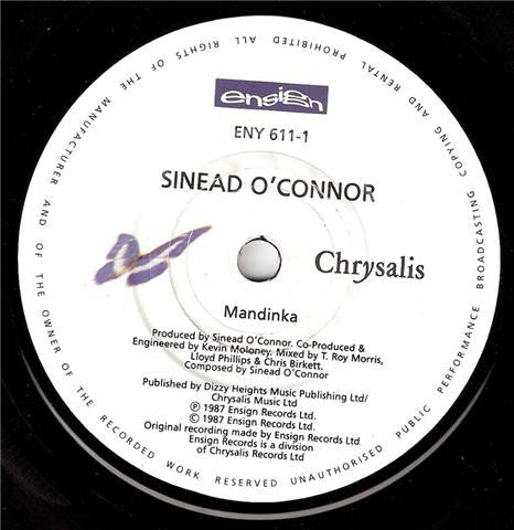 Sinéad O'Connor : Mandinka (7", Single)
