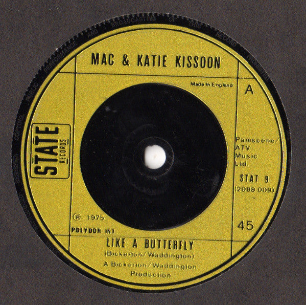 Mac And Katie Kissoon : Like A Butterfly (7", Single)
