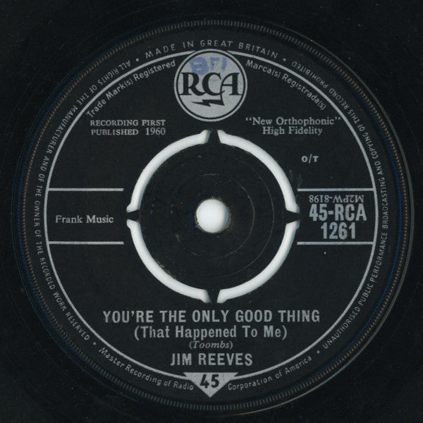 Jim Reeves : You're The Only Good Thing (That Happened To Me) (7", Single)