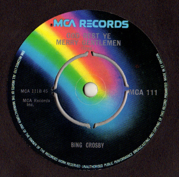 Bing Crosby : White Christmas (7", Single, RE, RP, 4-P)