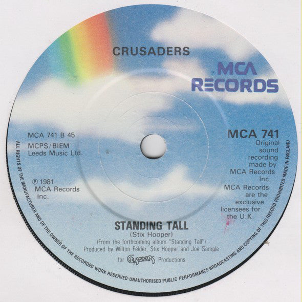 The Crusaders And Joe Cocker : I'm So Glad I'm Standing Here Today (7", Single)