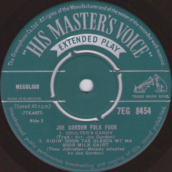 Joe Gordon Folk Four : Joe Gordon Folk Four (7", EP)