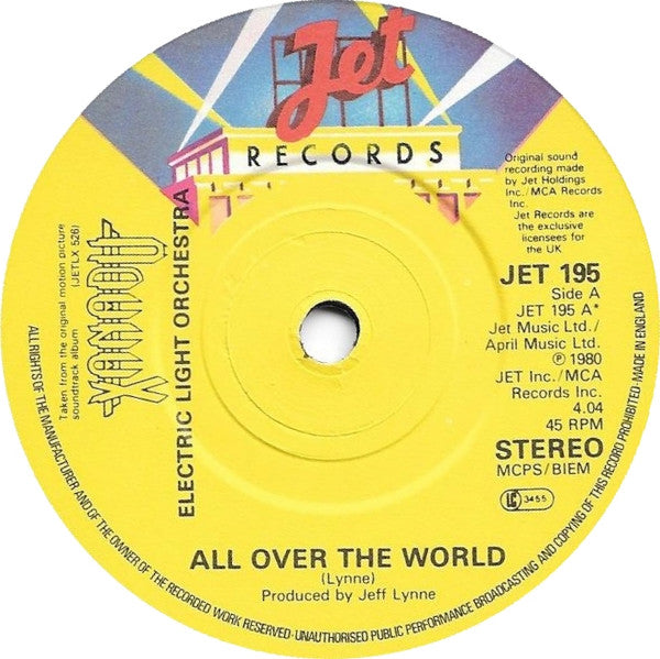 Electric Light Orchestra : All Over The World (7", Single)