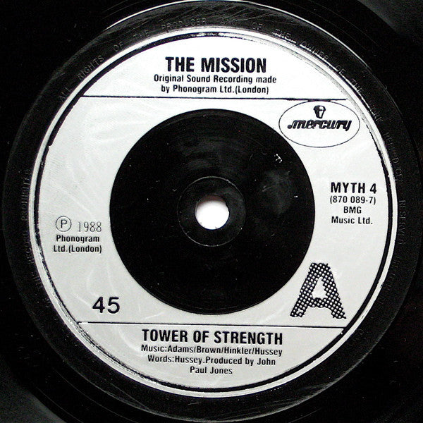 The Mission : Tower Of Strength (7", Single, Sil)