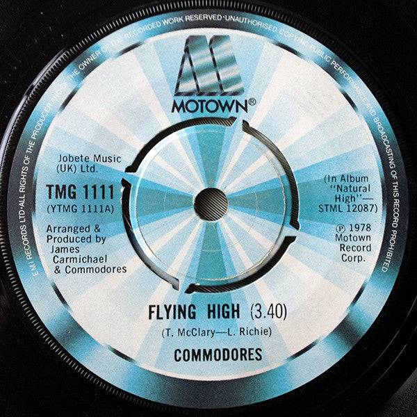 Commodores : Flying High (7", Single)