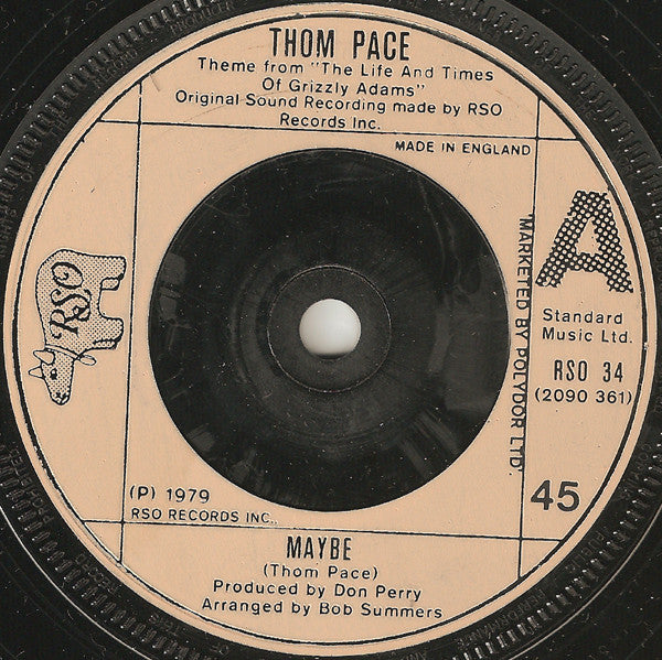 Thom Pace : Maybe (7", Single)