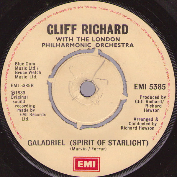 Cliff Richard With The London Philharmonic Orchestra : True Love Ways (7")