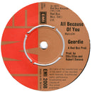 Geordie : All Because Of You (7", Single)