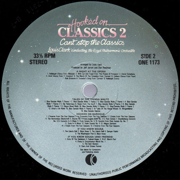 Louis Clark Conducting The Royal Philharmonic Orchestra : Hooked On Classics 2 - Can't Stop The Classics (LP)