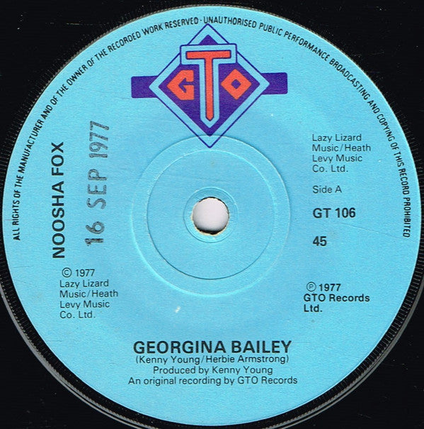 Noosha Fox : Georgina Bailey (7", Single)