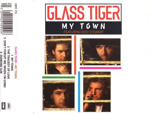 Glass Tiger Featuring Rod Stewart : My Town (CD, Single)