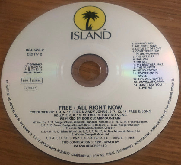 Free : The Best Of Free: All Right Now (CD, Comp)