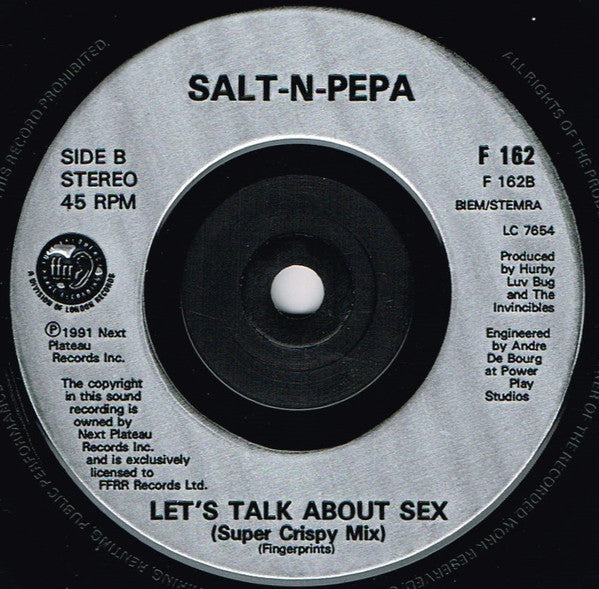 Salt-N-Pepa* : Let's Talk About Sex (7", Single, Sil)