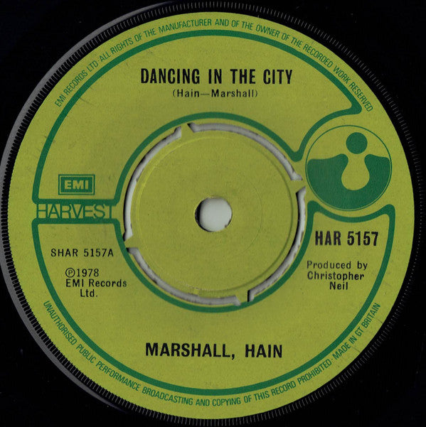 Marshall, Hain* : Dancing In The City (7", Single, Pus)
