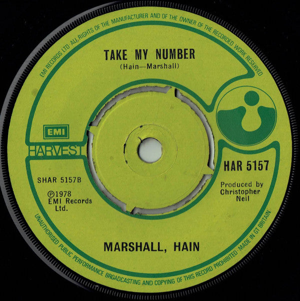 Marshall Hain : Dancing In The City (7", Single, Pus)