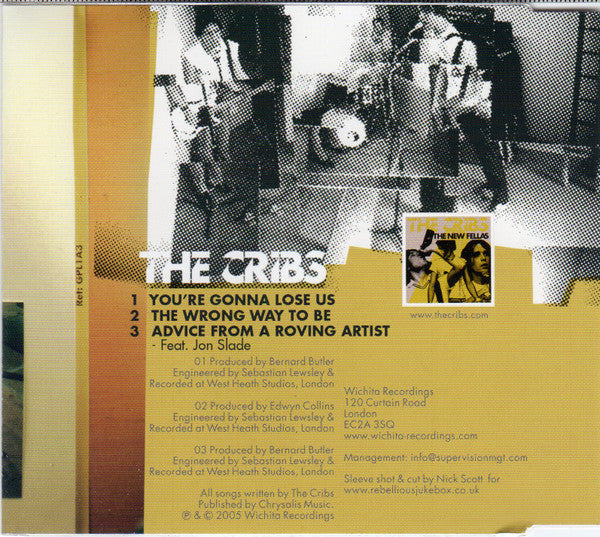 The Cribs : You're Gonna Lose Us (CD, Single)