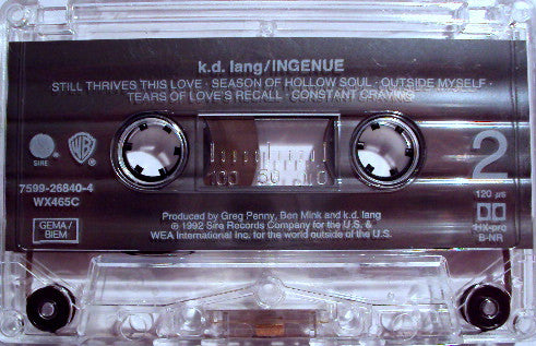 k.d. lang : Ingénue (Cass, Album)
