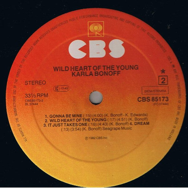Karla Bonoff : Wild Heart Of The Young (LP, Album)