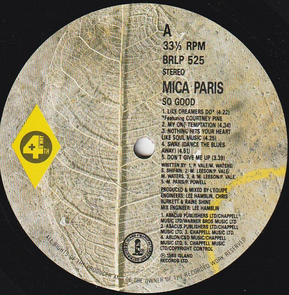 Mica Paris : So Good (LP, Album)