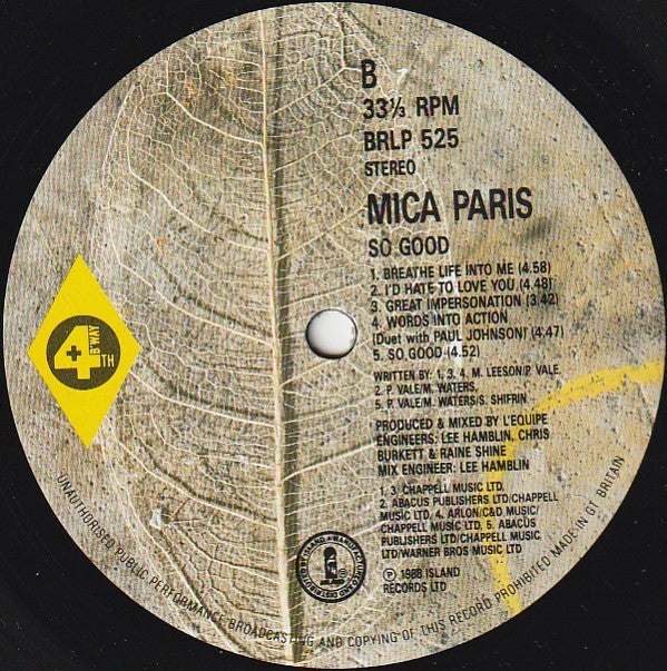 Mica Paris : So Good (LP, Album)