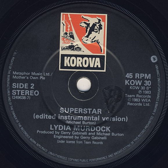 Lydia Murdock : Superstar (7", Single, EMI)