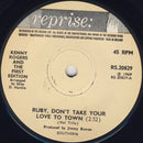 Kenny Rogers & The First Edition : Ruby, Don't Take Your Love To Town (7", Single, Sol)