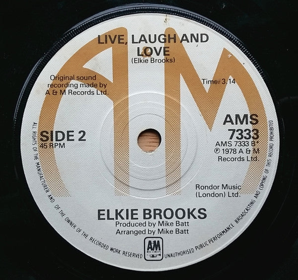 Elkie Brooks : Lilac Wine (7", Single, Mel)