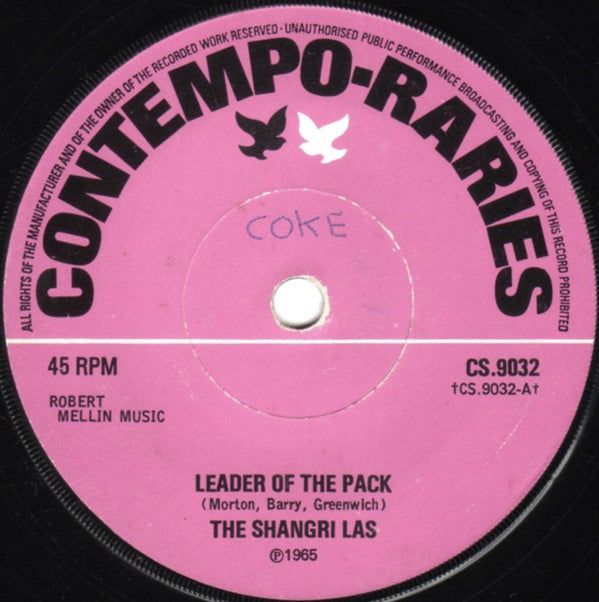 The Shangri-Las : Leader Of The Pack (7", RE, Sol)