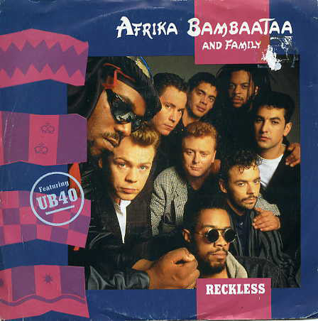 Afrika Bambaataa & Family Featuring UB40 : Reckless (7", Single, Pap)