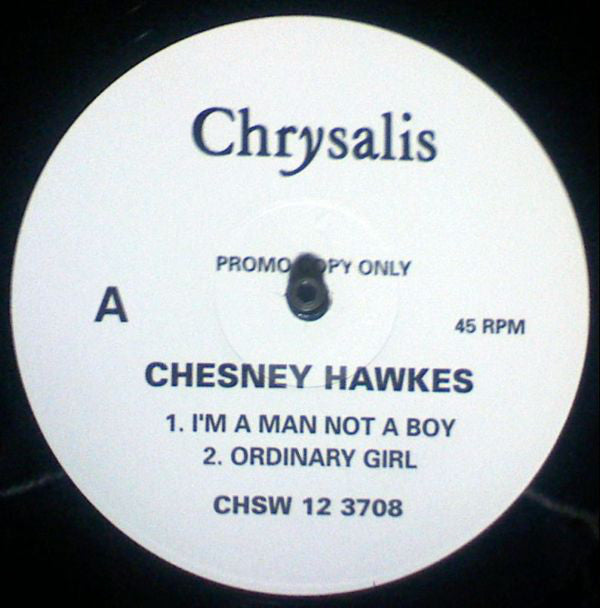 Chesney Hawkes : I'm A Man Not A Boy (12", Promo)