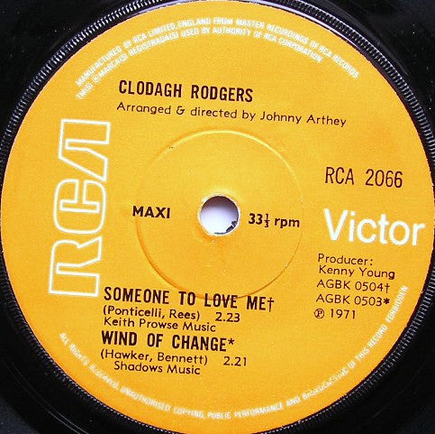 Clodagh Rodgers : Jack In The Box (7", Maxi)