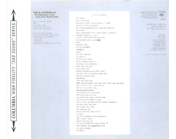 The Byrds : Ballad Of Easy Rider (CD, Album, RE, RM, SBM)