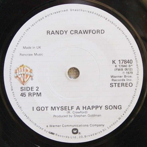 Randy Crawford : Rainy Night In Georgia (7", Single)