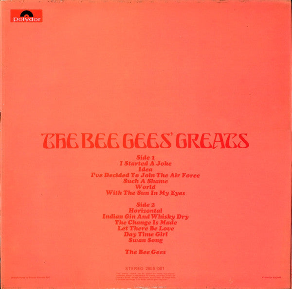 Bee Gees : The Bee Gees' Greats (LP, Comp)