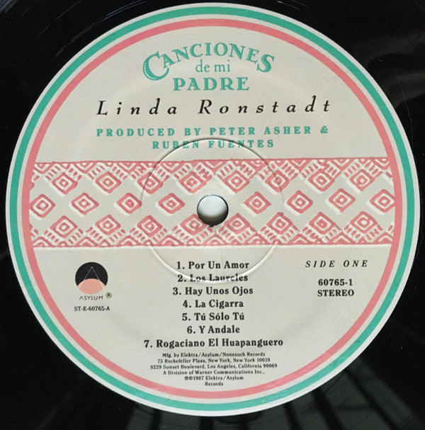Linda Ronstadt : Canciones De Mi Padre (LP, Album)