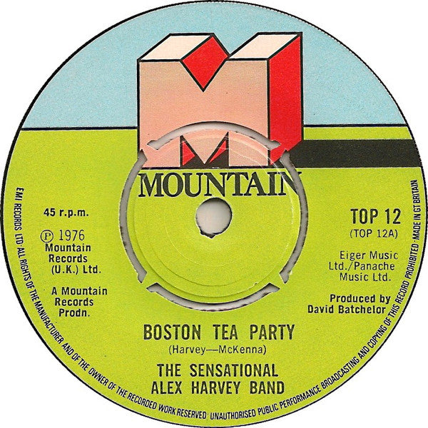 The Sensational Alex Harvey Band : Boston Tea Party (7", Single)