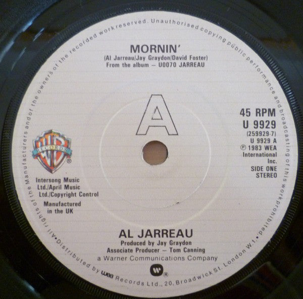 Al Jarreau : Mornin' (7")