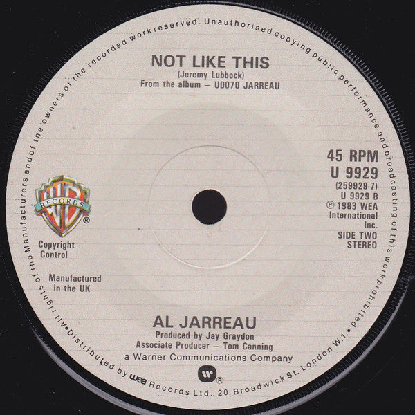 Al Jarreau : Mornin' (7")