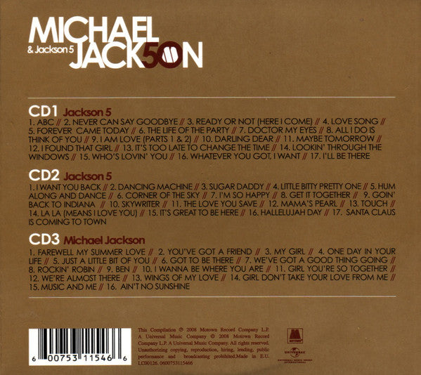 Michael Jackson & The Jackson 5 : The Motown Years (3xCD, Comp)