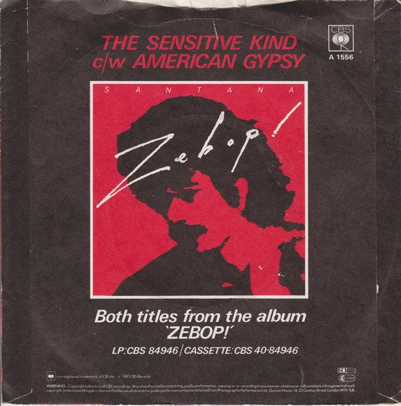 Santana : The Sensitive Kind (7")