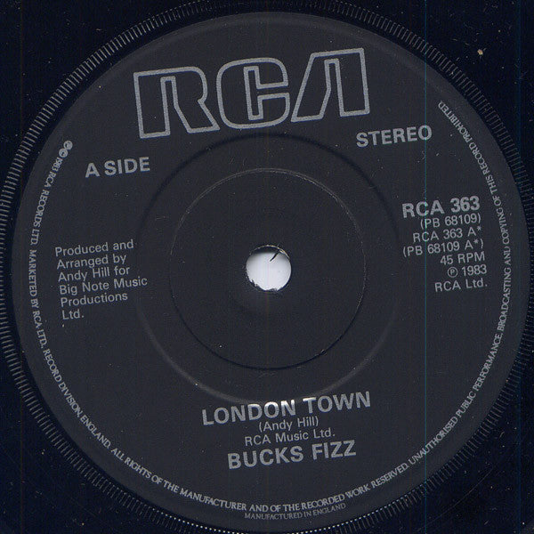 Bucks Fizz : London Town (7", Single)