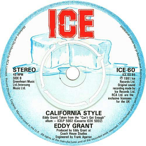 Eddy Grant : Till I Can't Take Love No More  (7", Single, Kno)