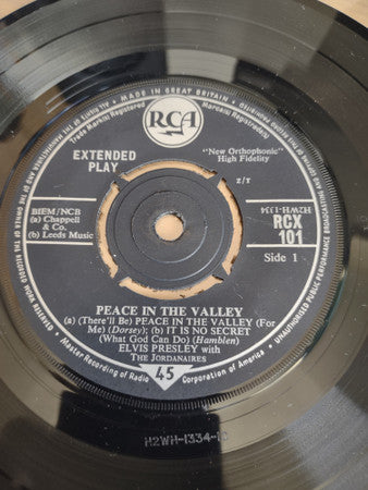 Elvis Presley : Peace In The Valley (7", Album, EP, 4 P)