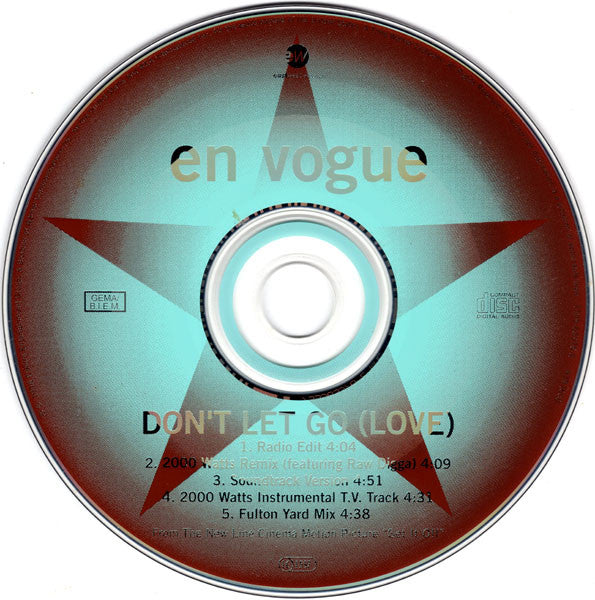 En Vogue : Don't Let Go (Love) (CD, Single, WMM)