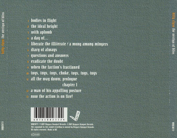 Biffy Clyro : The Vertigo Of Bliss (CD, Album)